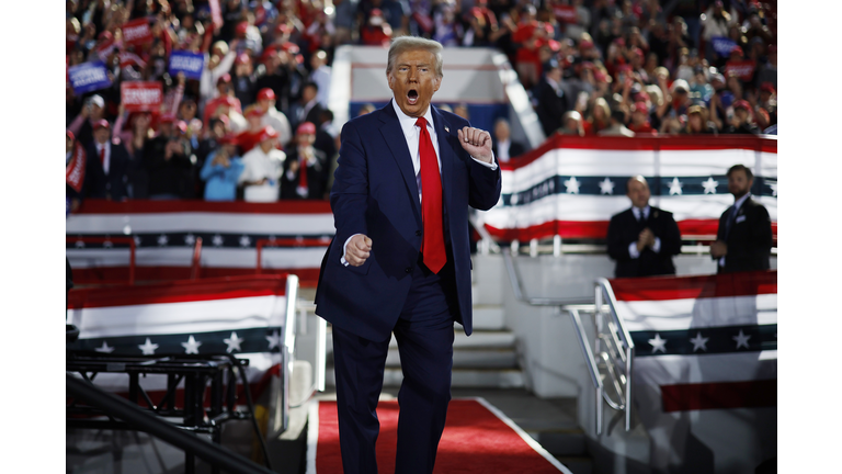 Donald Trump Campaigns For President In Raleigh, North Carolina