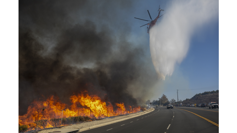 "Extreme" Santa Ana Winds Spark New Wildfires In Southern California