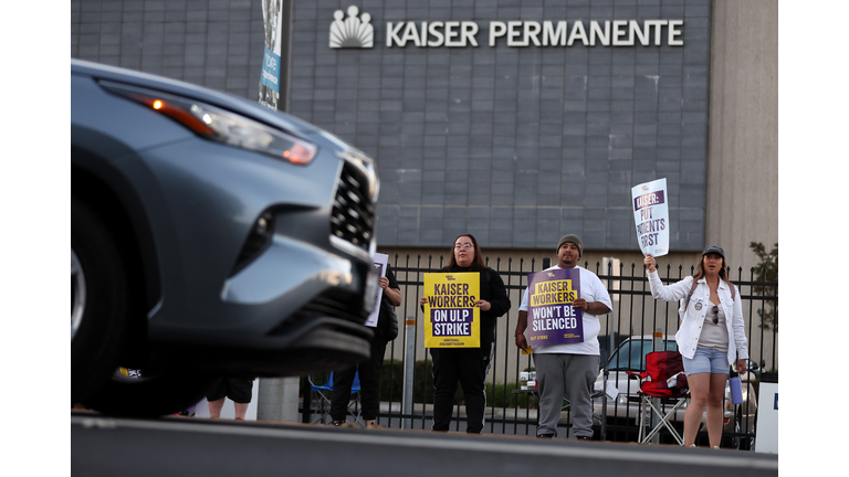 Kaiser Permanente Health Care Workers Go On Strike