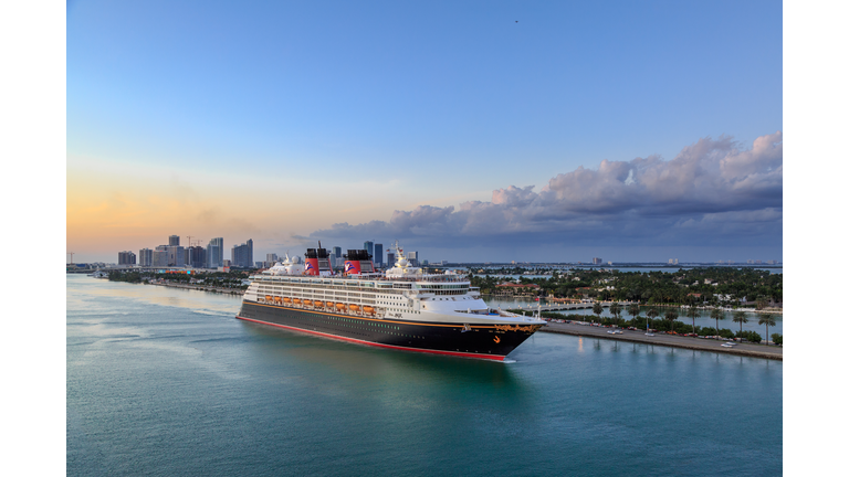 Disney MAGIC Cruise ship sailing from port of miami