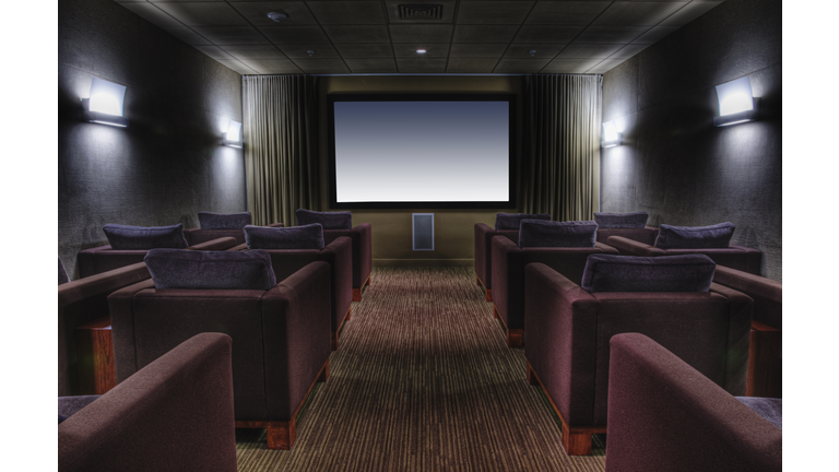 Interior of home theater