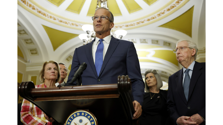 Senators Meet For Their Policy Luncheons On Capitol Hill