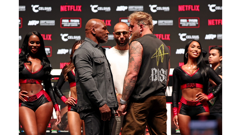 Press Conference For LIVE On Netflix: Jake Paul Vs. Mike Tyson