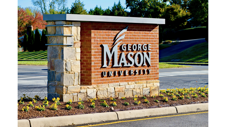 George Mason University Sign, Fairfax, Virginia (USA)
