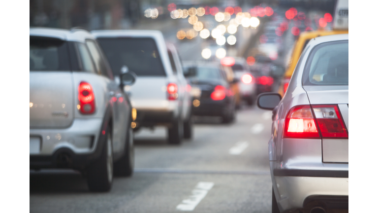 Traffic jam through New York City