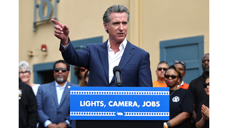 California Gov. Newsom And LA Mayor Bass Unveil Entertainment Business Proposal