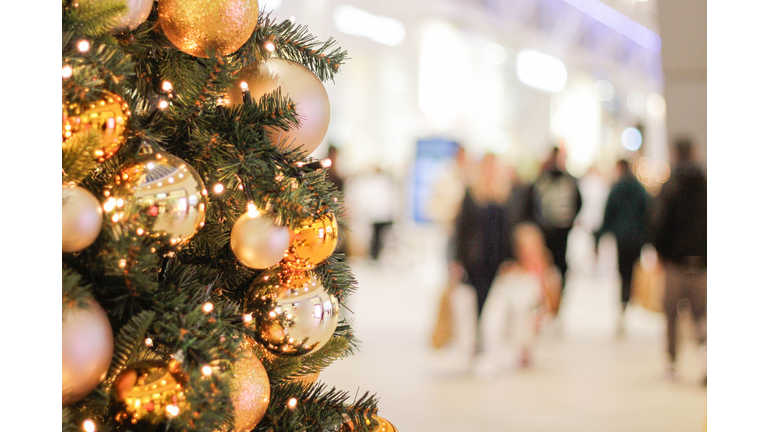 Christmas at a shopping centre