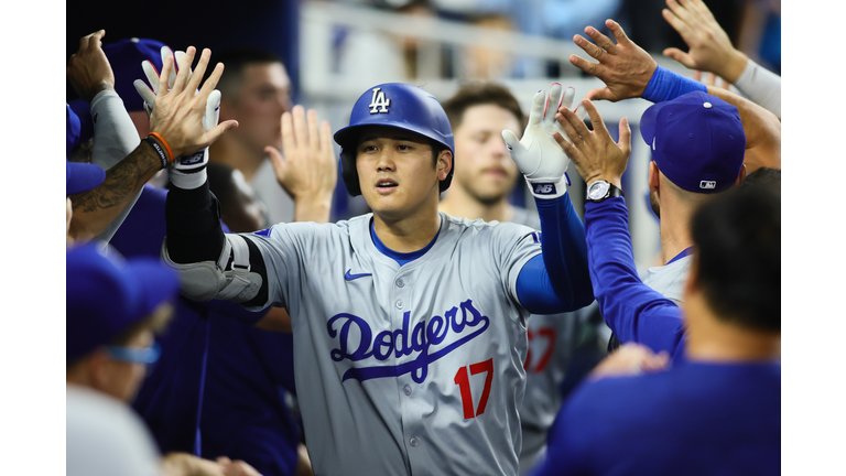 Los Angeles Dodgers v Miami Marlins