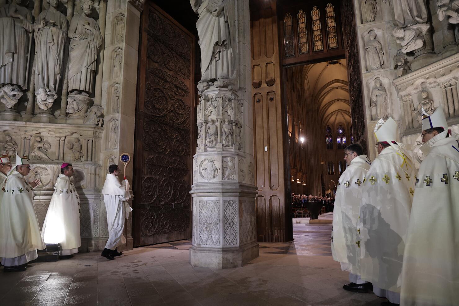 FRANCE-RELIGION-HERITAGE-MONUMENT-NOTRE-DAME-CEREMONY