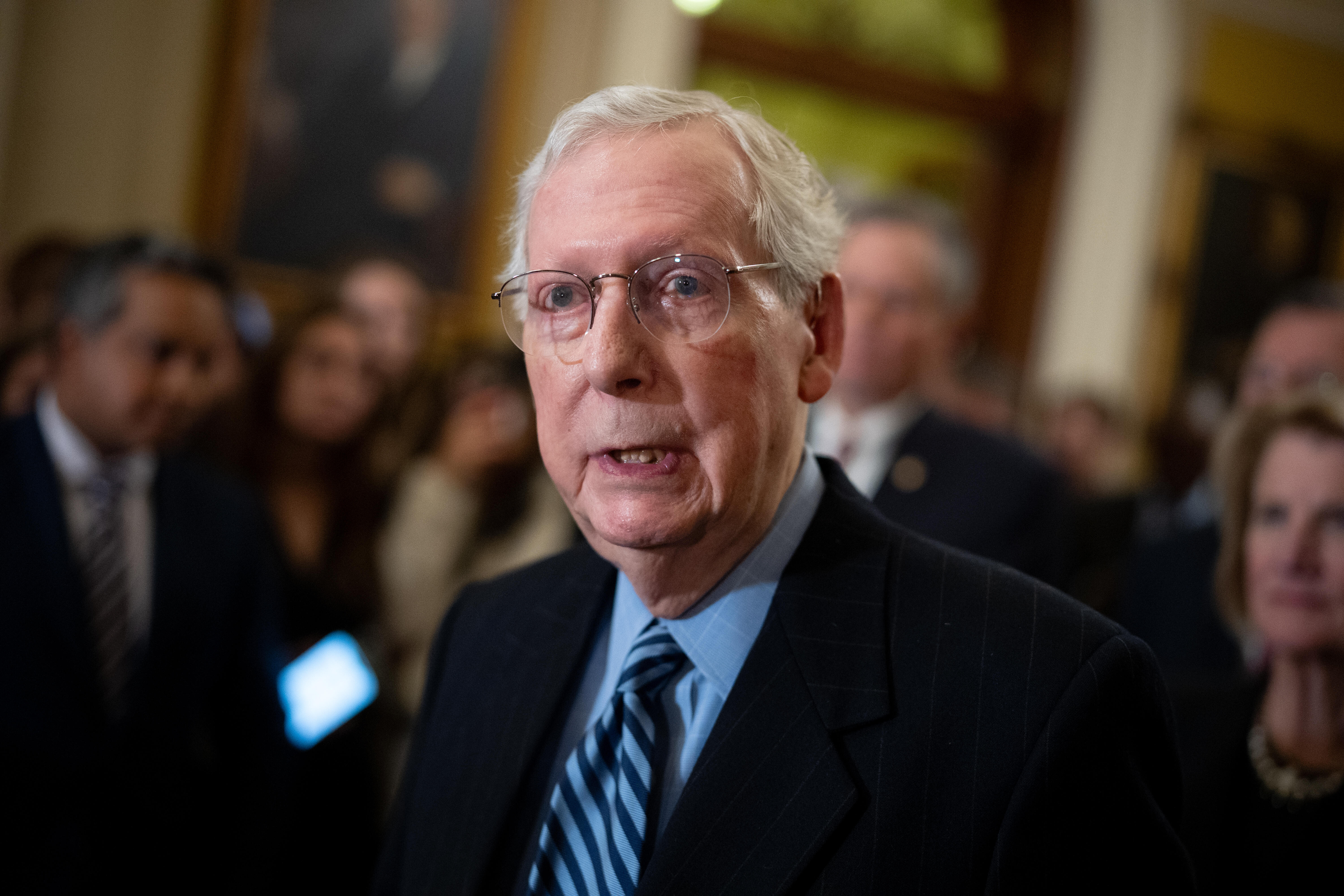 Mitch McConnell Suffers Minor Injury In Fall During Senate Republican ...