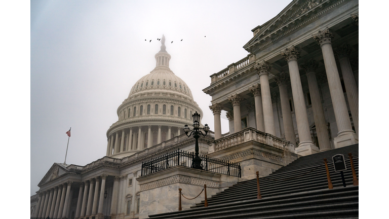 U.S. Capitol Shrouded In December Fog