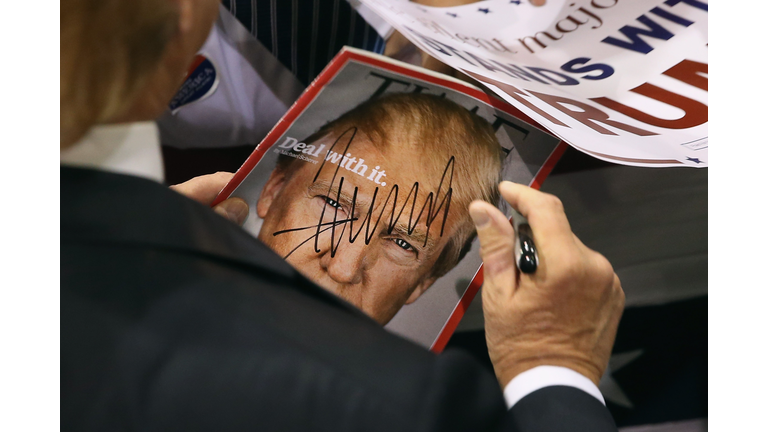 Donald Trump Holds Campaign Rally In Richmond, VA