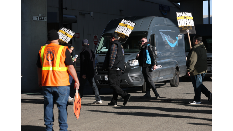 Teamsters Strike At Amazon Warehouses Across The Nation