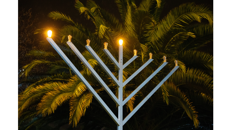 Jewish Community Celebrate First Night Of Hanukkah In London