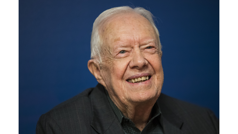 Jimmy Carter Signs Copies Of His New Book "Faith: A Journey For All"