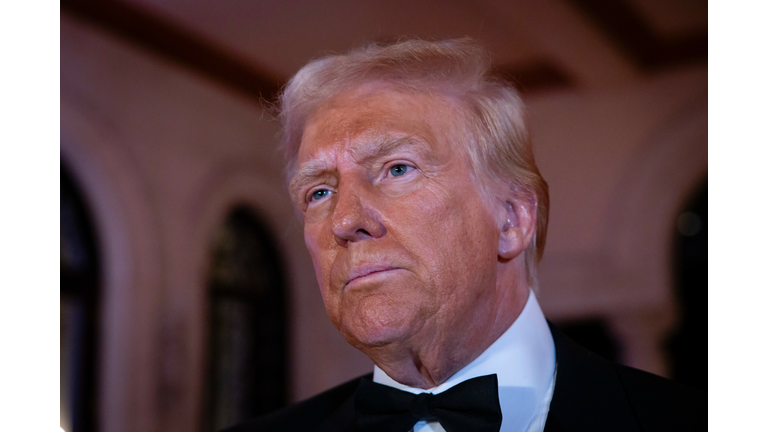 President-Elect Donald Trump Delivers Remarks On New Years Eve At Mar-A-Lago Club