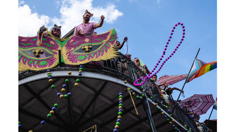 Revelers Turn Out For Annual New Orleans Mardi Gras Celebration