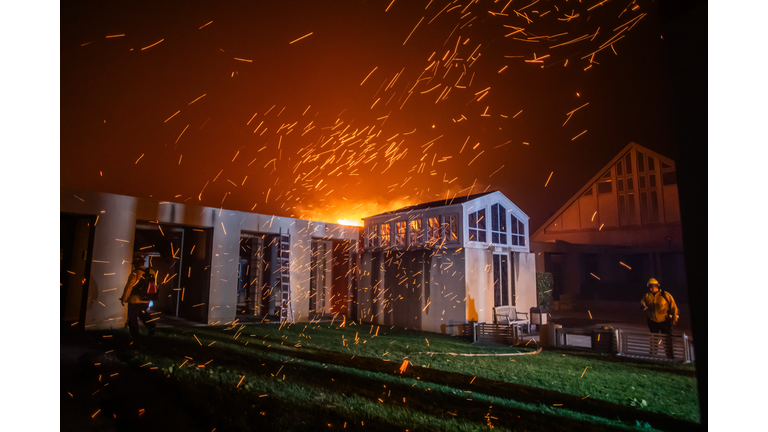 Powerful Winds Fuel Multiple Fires Across Los Angeles Area