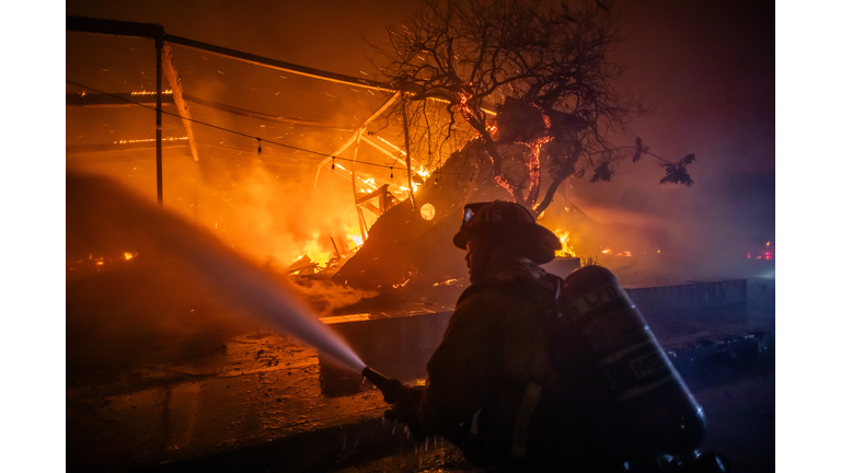 Powerful Winds Fuel Multiple Fires Across Los Angeles Area