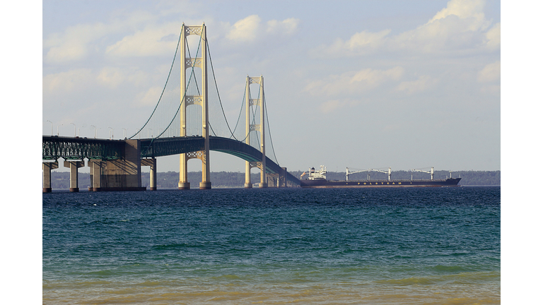 A ship is seen passing beneath the Macki