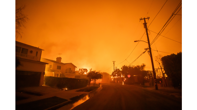 Powerful Winds Fuel Multiple Fires Across Los Angeles Area