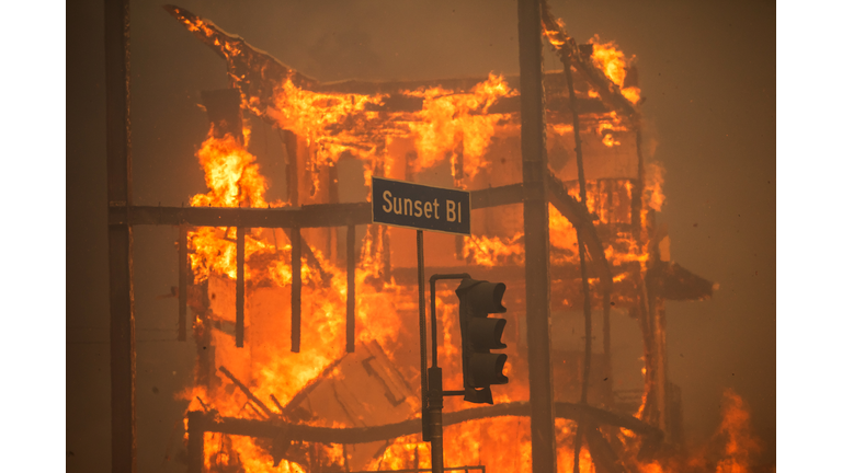 Powerful Winds Fuel Multiple Fires Across Los Angeles Area
