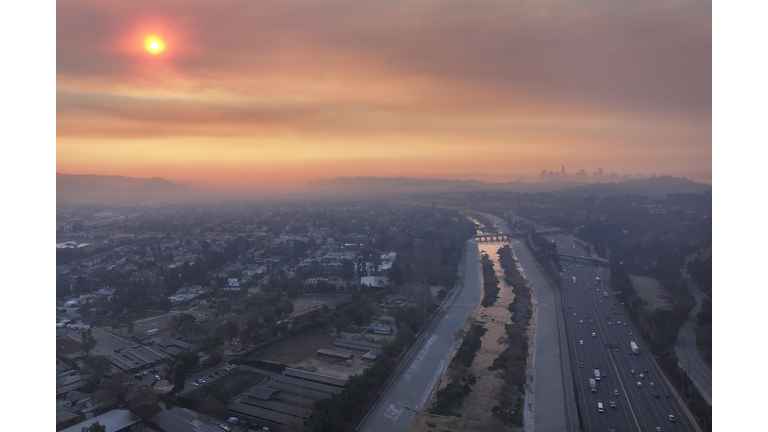 Powerful Winds Fuel Multiple Fires Across Los Angeles Area