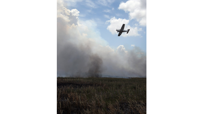 Brush Fire West Of Miami Threatens Indian Land