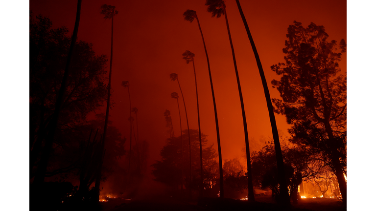 Powerful Winds Fuel Multiple Fires Across Los Angeles Area