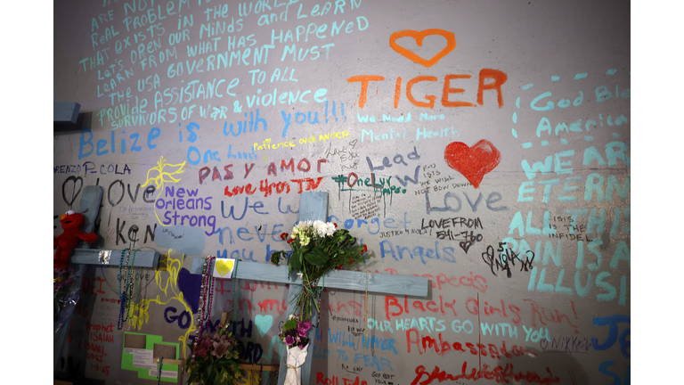 Vigil Held On Bourbon Street In New Orleans For Victims Of Terror Attack