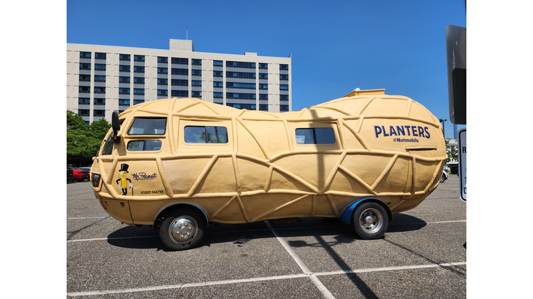 The Peanut Van planters nutmobile of mr peanut advertisement car van, side view