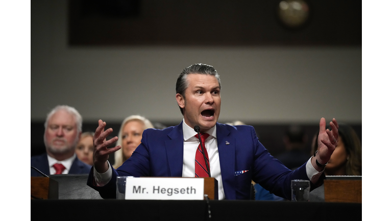 Confirmation Hearing Held For Secretary Of Defense Nominee Pete Hegseth