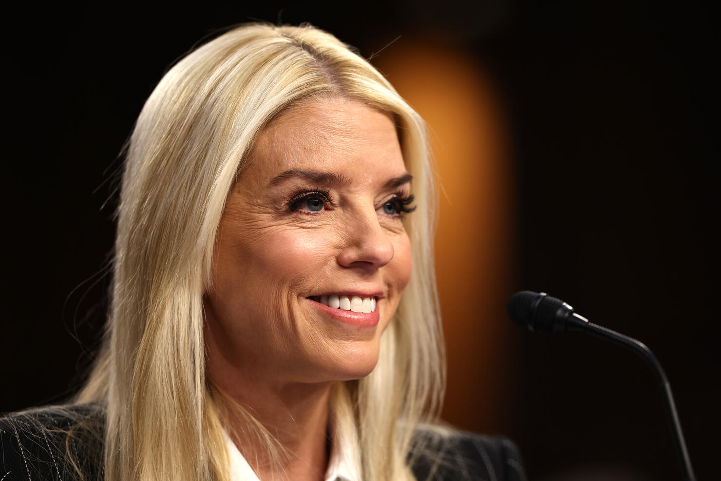 Pam Bondi Attends Confirmation Hearing To Be Attorney General