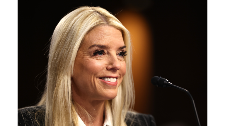 Pam Bondi Attends Confirmation Hearing To Be Attorney General