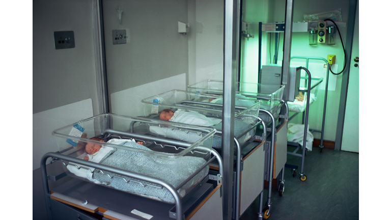 Babies in special baby care unit