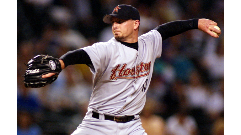 Houston Astros closer Billy Wagner pitches against