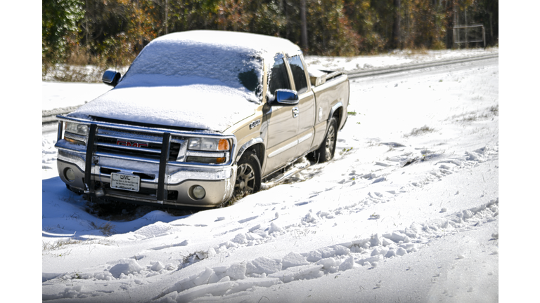 Large Winter Storm Brings Rare Snowfall To Large Swath Of Southern States