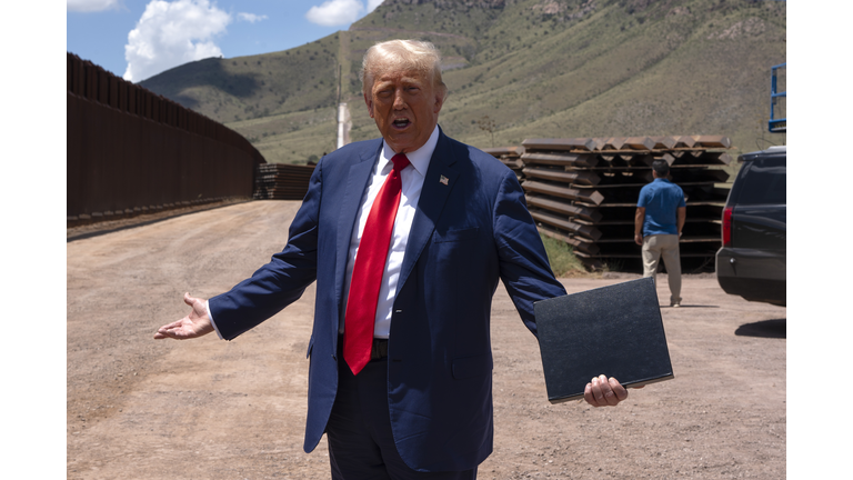 Trump Holds Campaign Event on U.S.-Mexico Border in Cochise County, Arizona