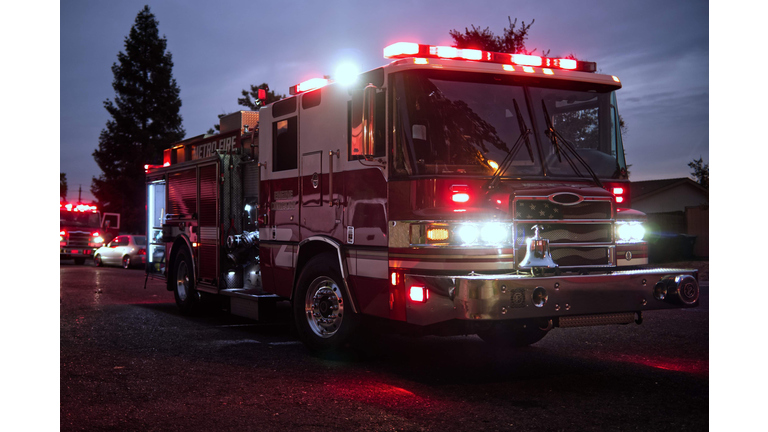 Front right of Fire Engine