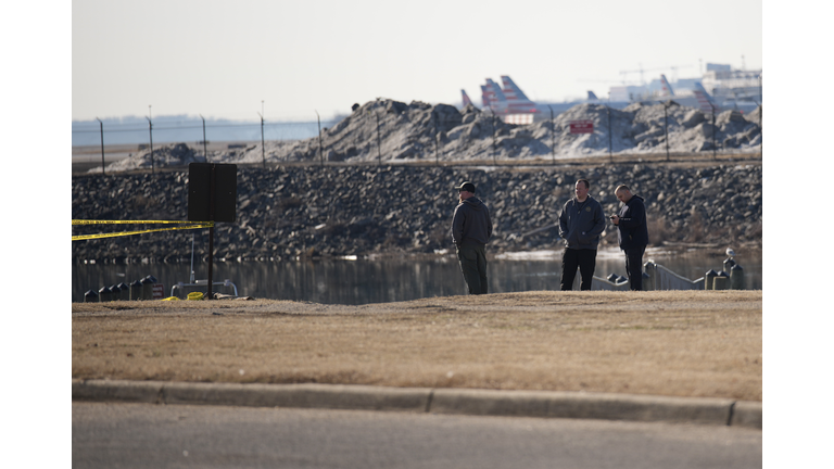 American Airlines Plane And Black Hawk Helicopter Crash Near Reagan National Airport