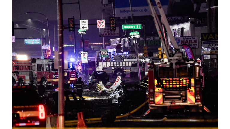 Small Plane Crashes Into Residential Area In Philadelphia
