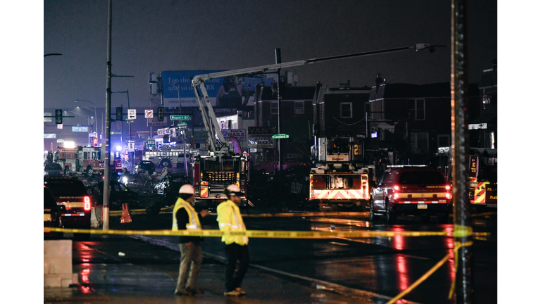 Small Plane Crashes Into Residential Area In Philadelphia