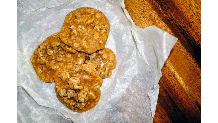 pecan pralines, a delicacy of New Orleans, Louisiana