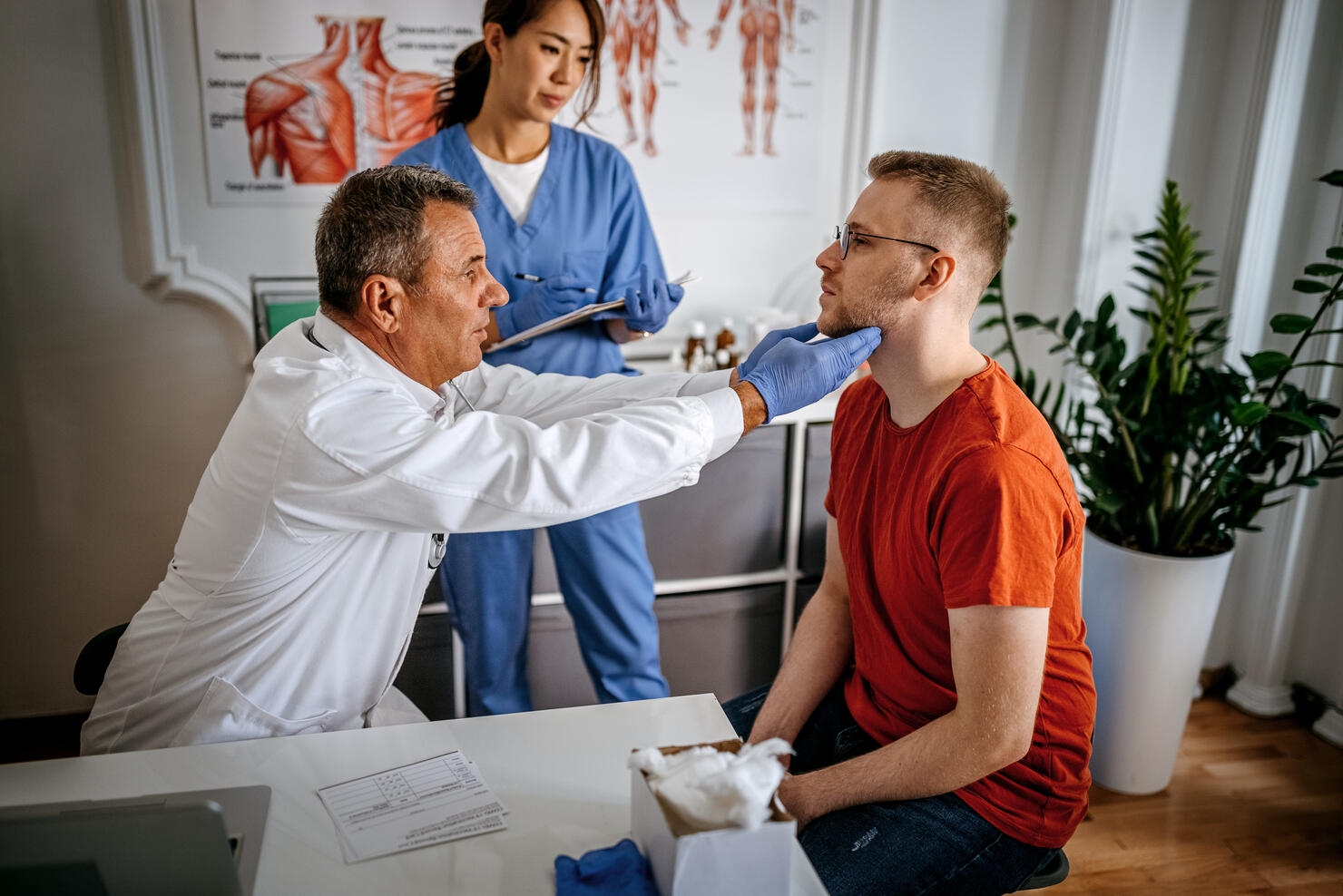 Doctor doing a medical examination