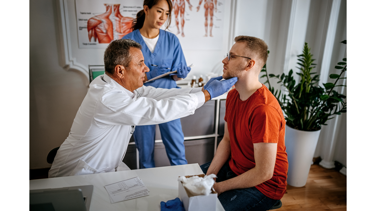 Doctor doing a medical examination
