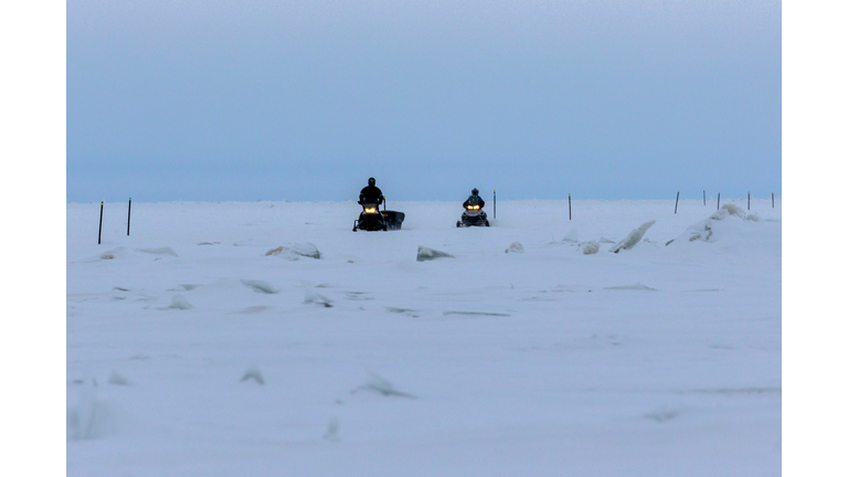 US-WEATHER-TRAVEL-ICE-ROAD
