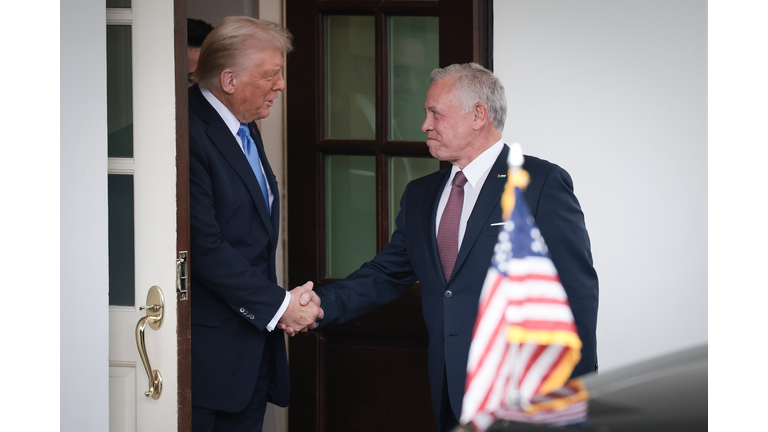 President Trump Meets With The King And Crown Prince Of Jordan At The White House