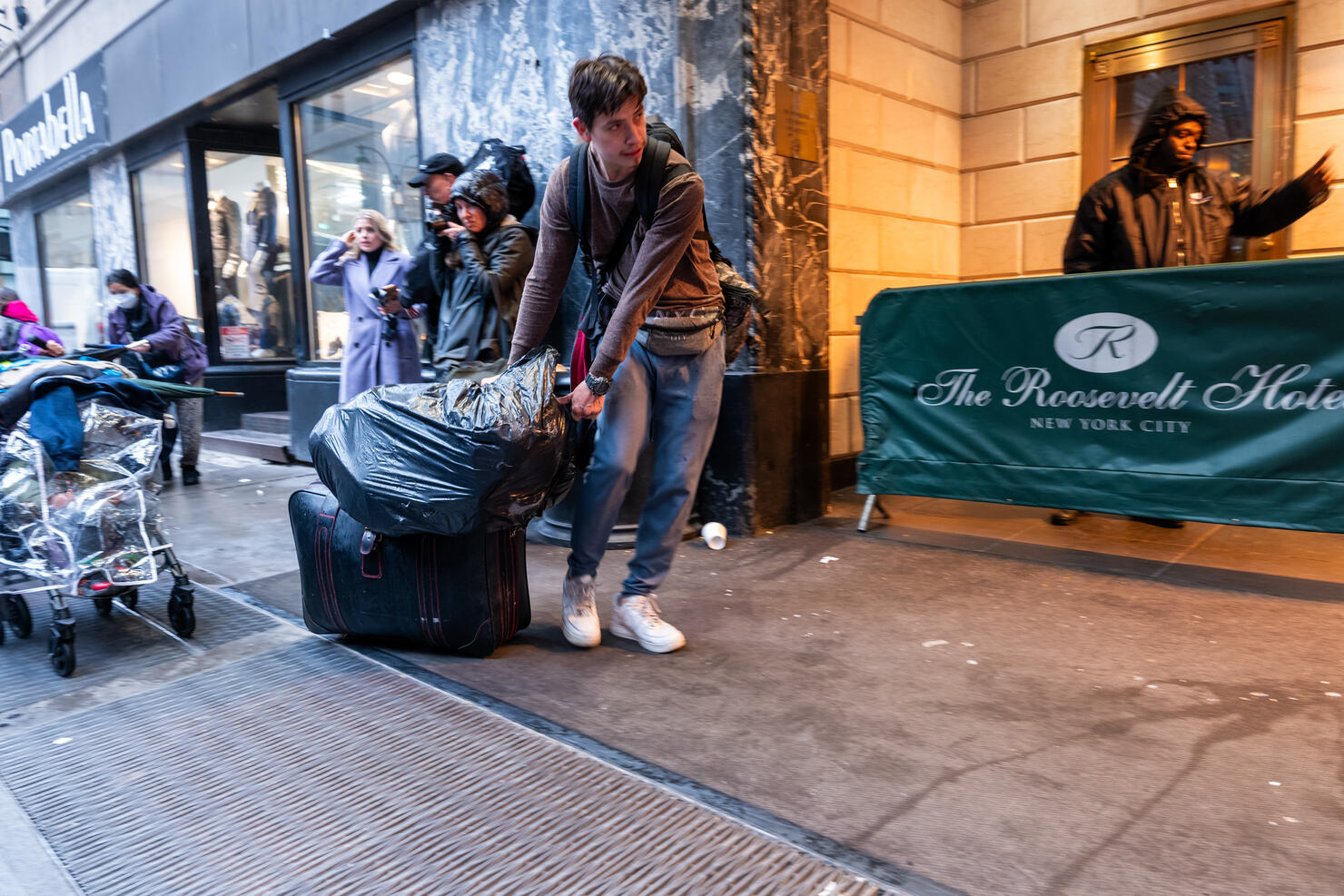 Migrants In NYC Continue To Navigate Crisis As Many Temporary Shelter Applications Need Renewing And Brooklyn Shelter Evacuated Due To Storm