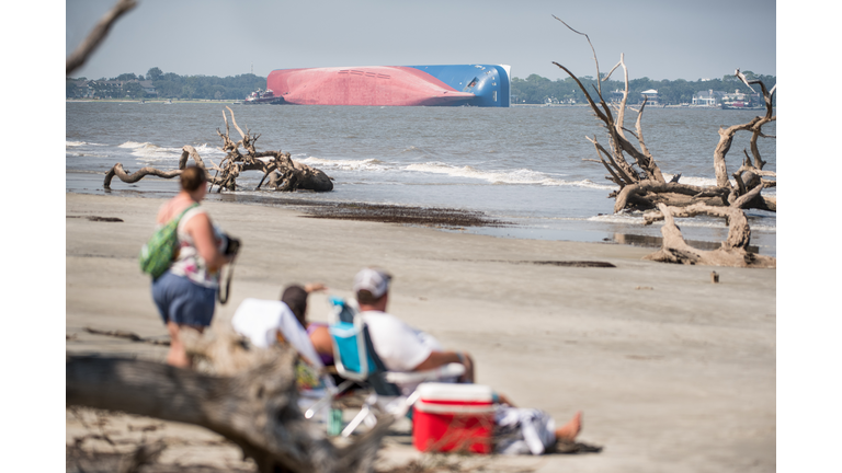 Cargo Ship Capsizes Off Coast Of Georgia