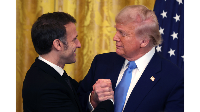 French President Emmanuel Macron Visits The White House